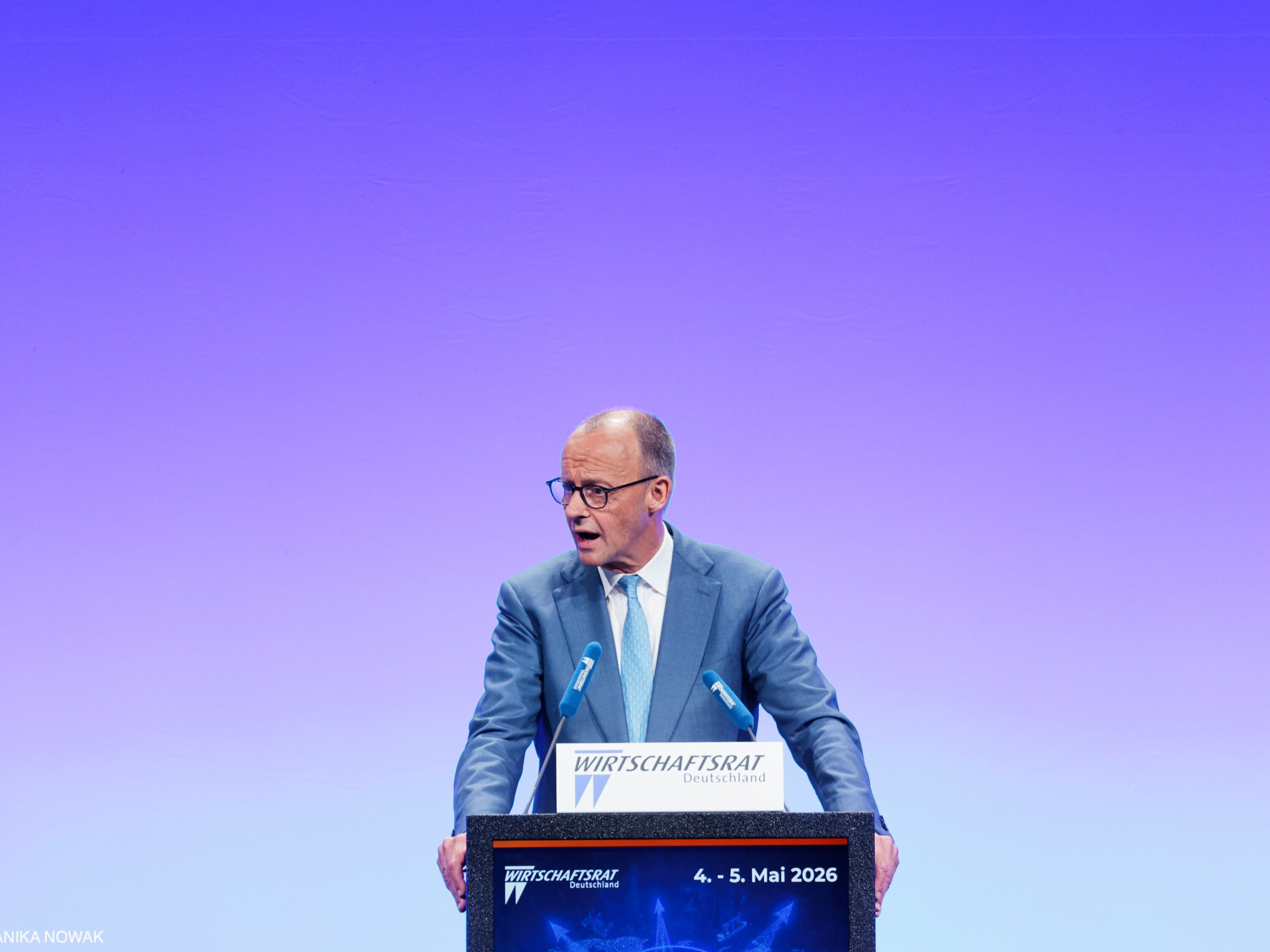 Bundeskanzler Friedrich Merz beim Wirtschaftstag des Wirtschaftsrats der CDU