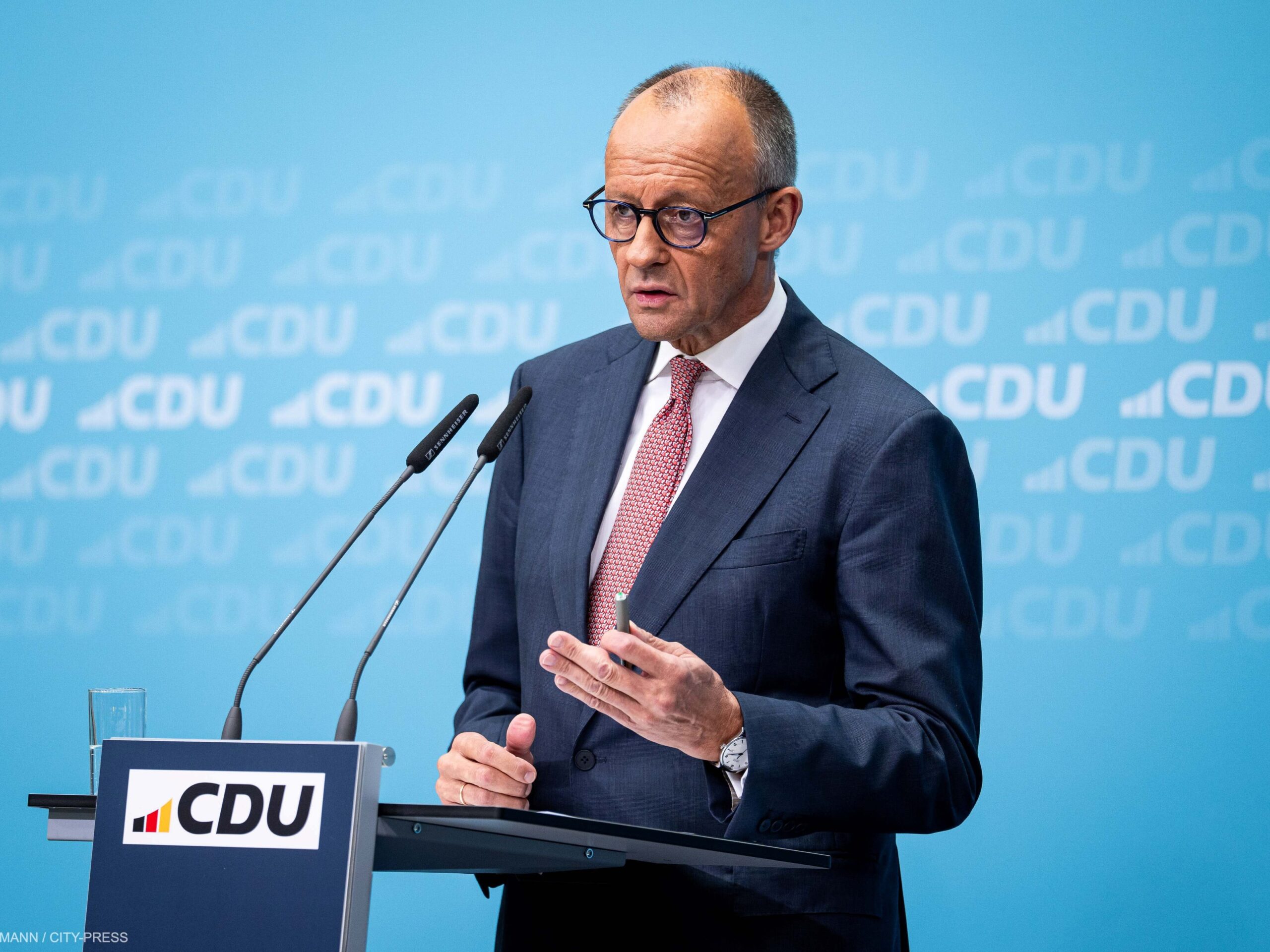 Pressekonferenz der CDU nach den Landtagsahlen in Mecklenburg-Vorpommern und Berlin
